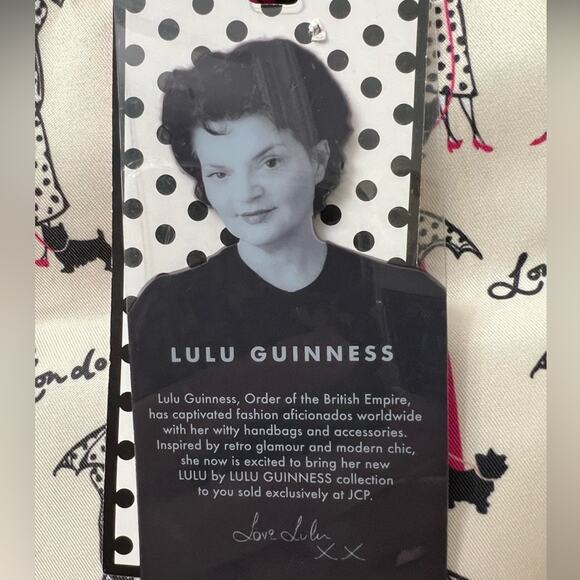 Lulu Guinness London Scotty Dog Tote Purse Handbag With Matching Coin Pouch - Picture 9 of 14